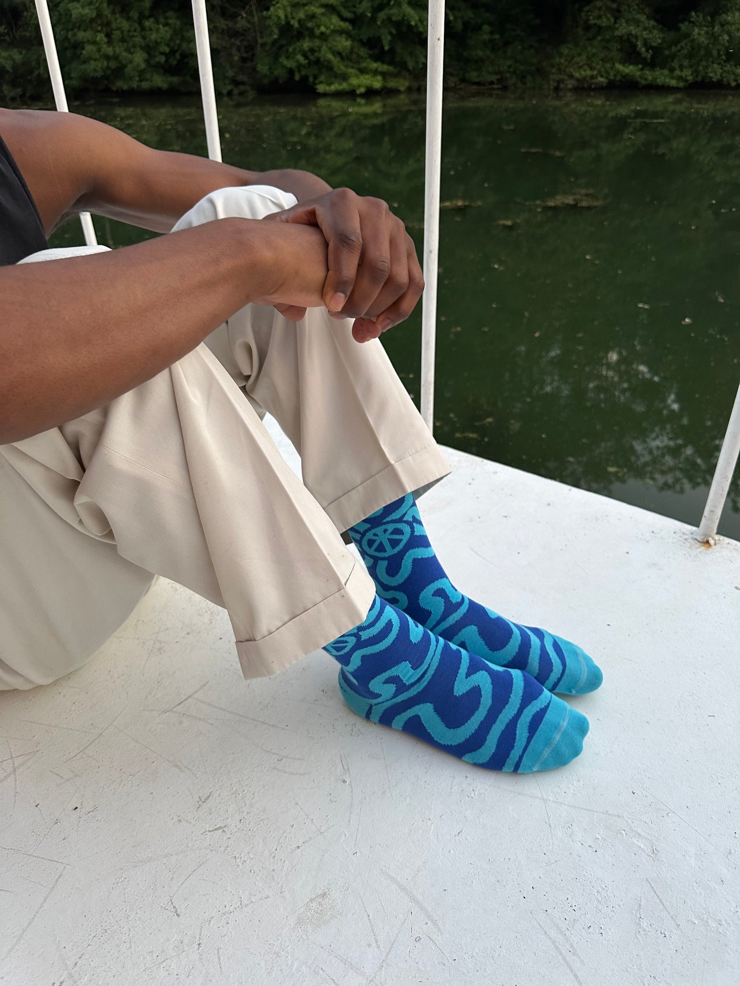 Calcetines Azul Cielo