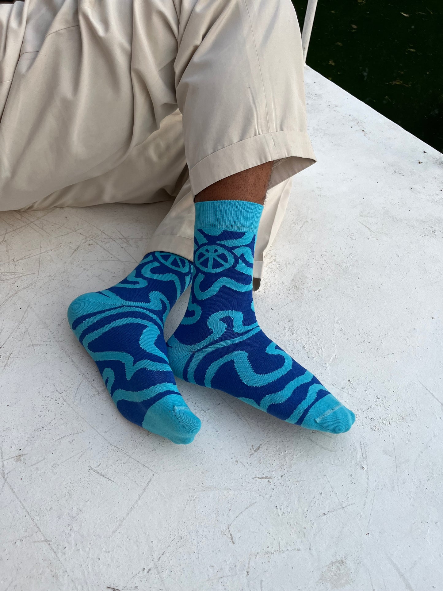 Calcetines Azul Cielo