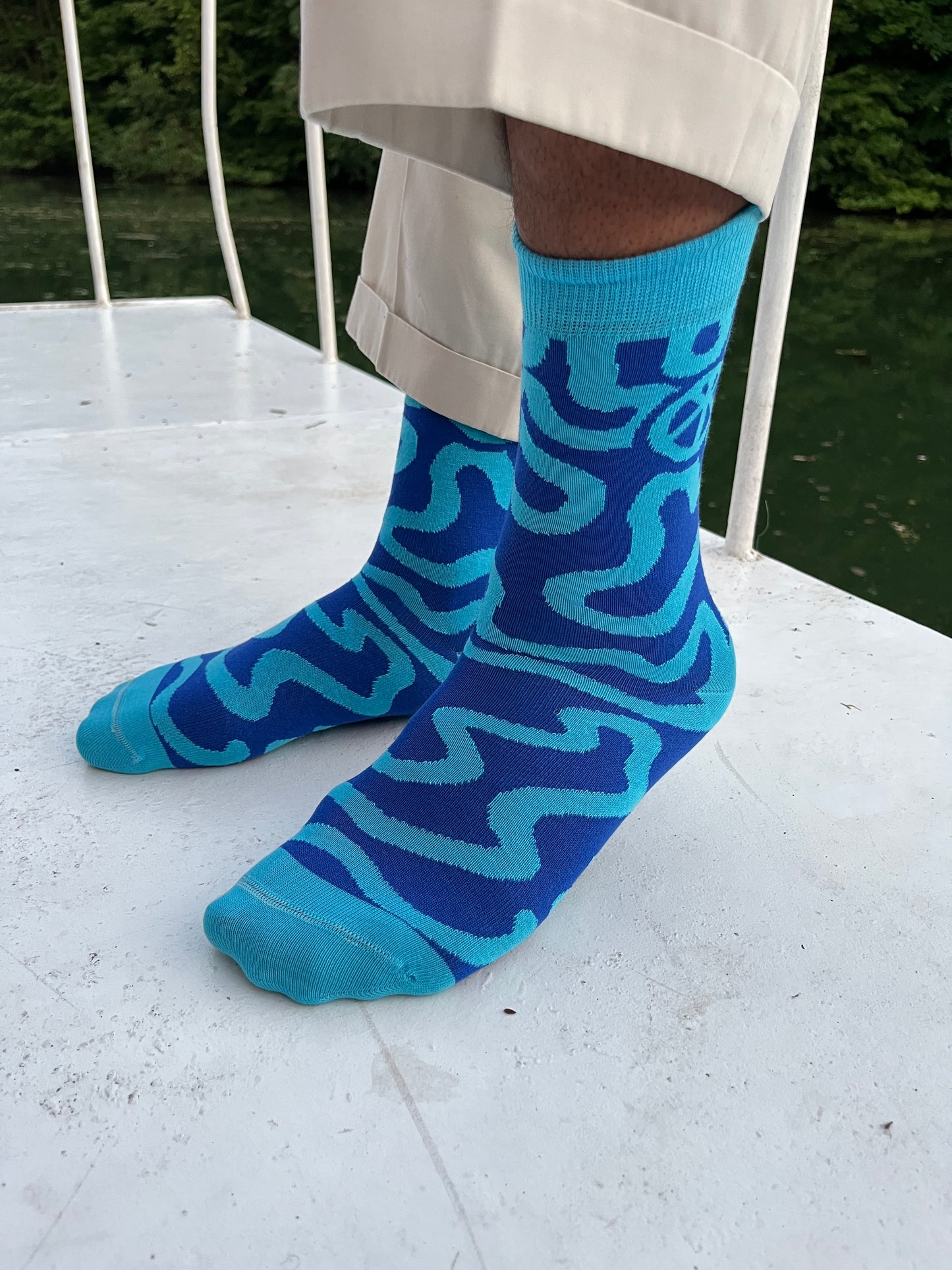 Calcetines Azul Cielo