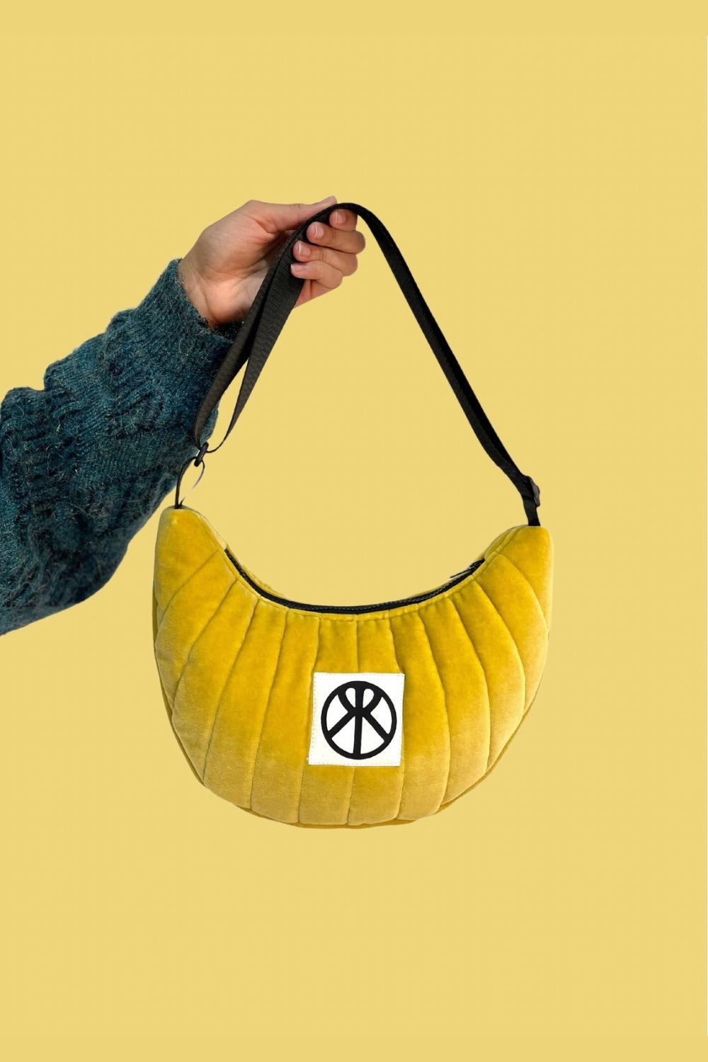 Yellow VELVET bag