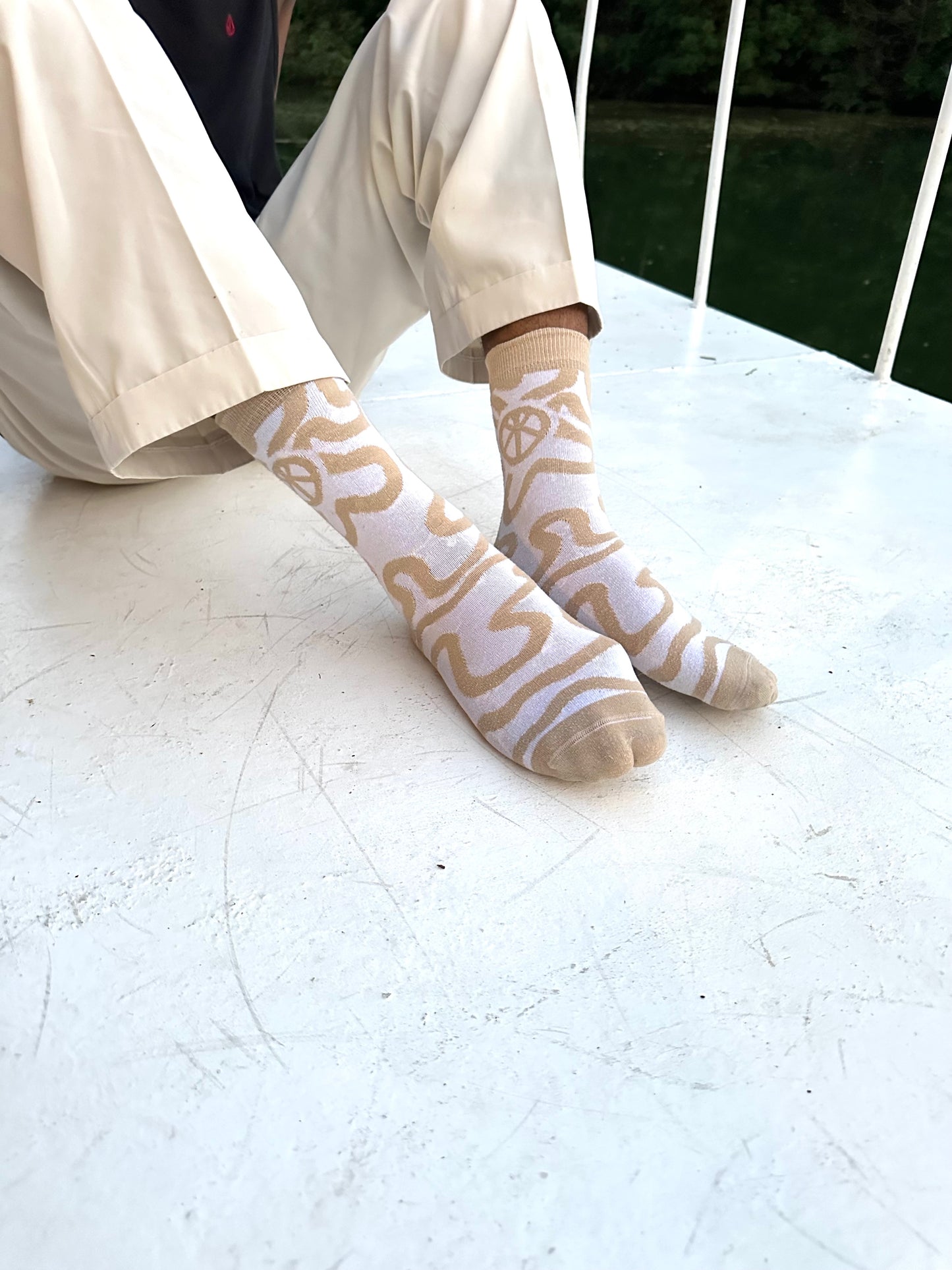Calcetines Beige