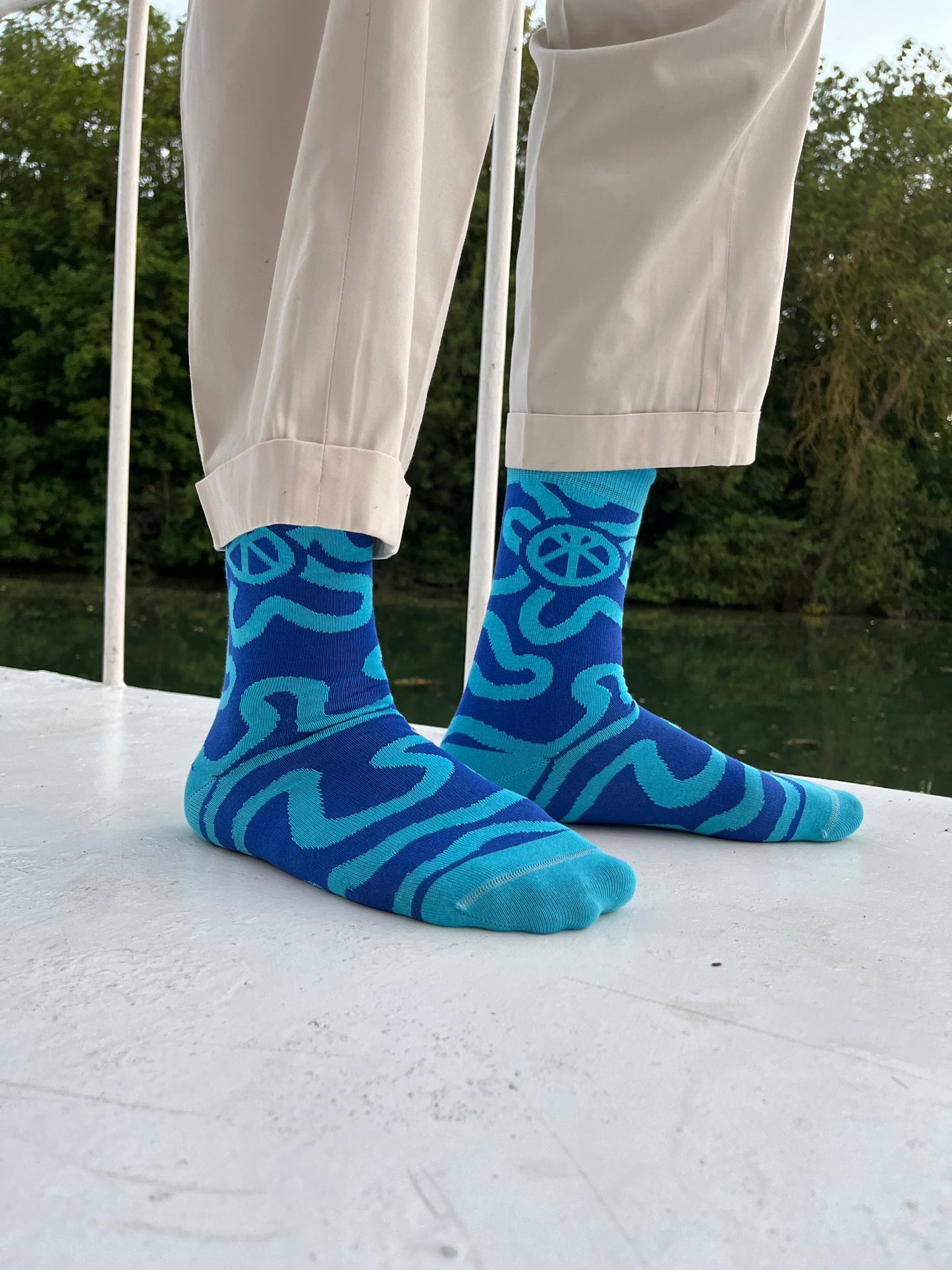 Calcetines Azul Cielo